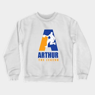 Arthur Custom Player Basketball Your Name The Legend Crewneck Sweatshirt